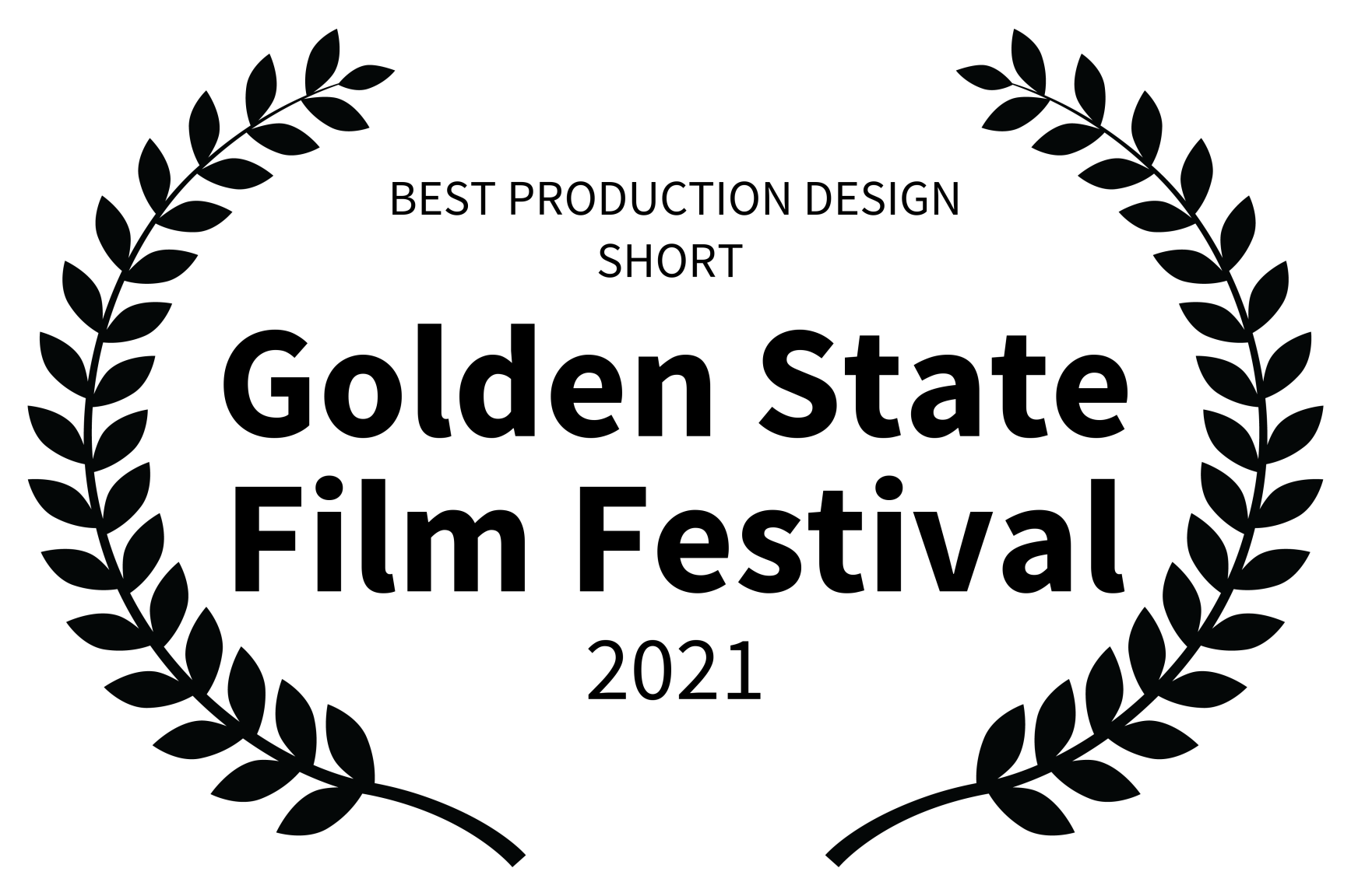 Black laurel wreath illustration