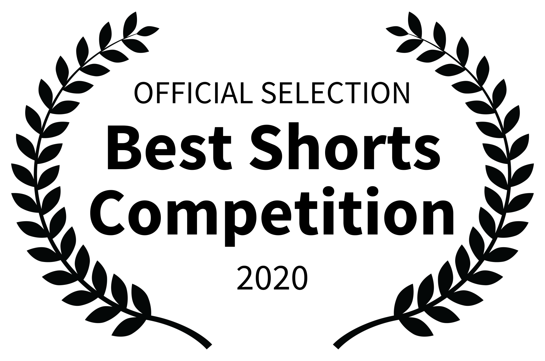 Laurel wreath with black background