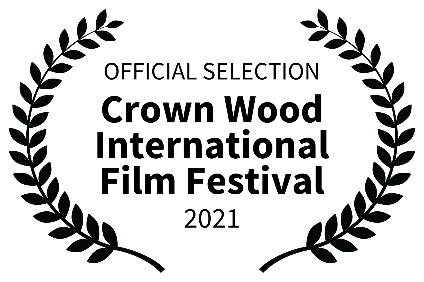 Black laurel wreath design image