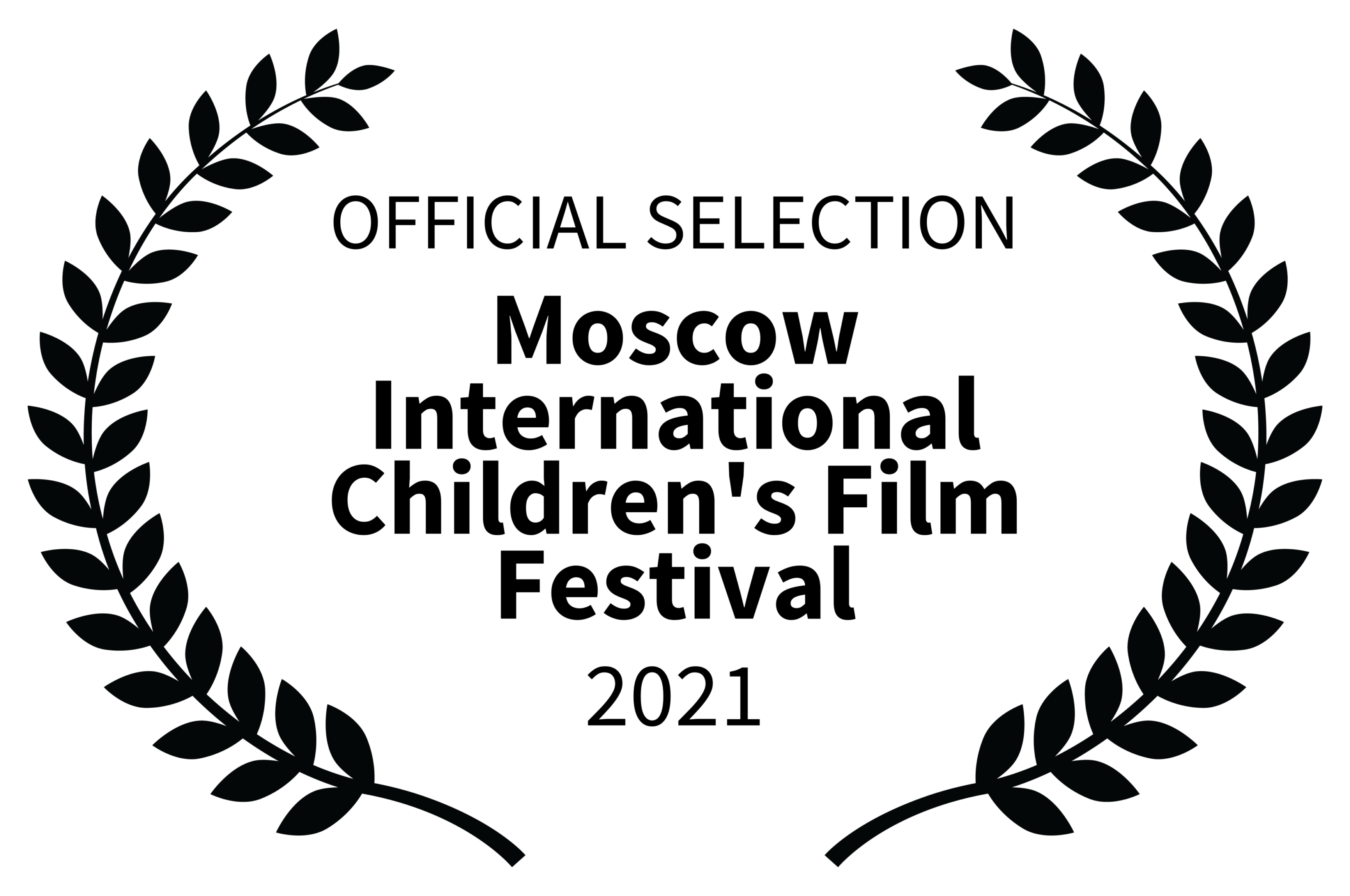 Black laurel wreath graphic design